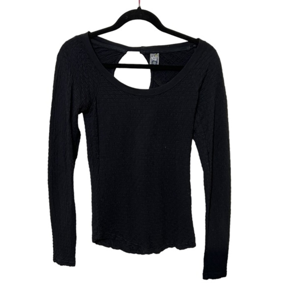 Free People Long Sleeve Lightweight Bodycon Top Size Medium